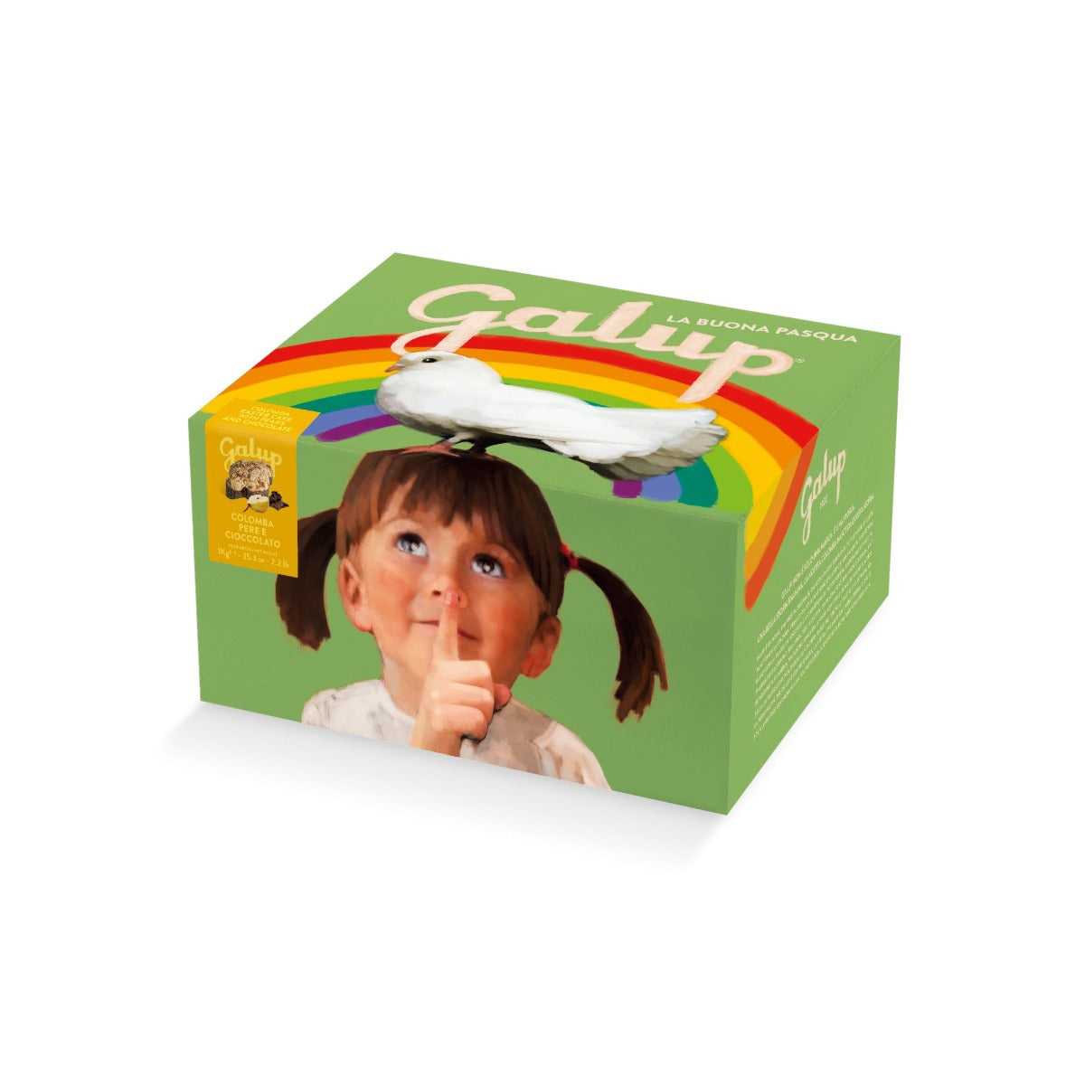 COLOMBA GRAN GALUP CON PERE E CIOCCOLATO LINEA ARCOBALENO 750GR