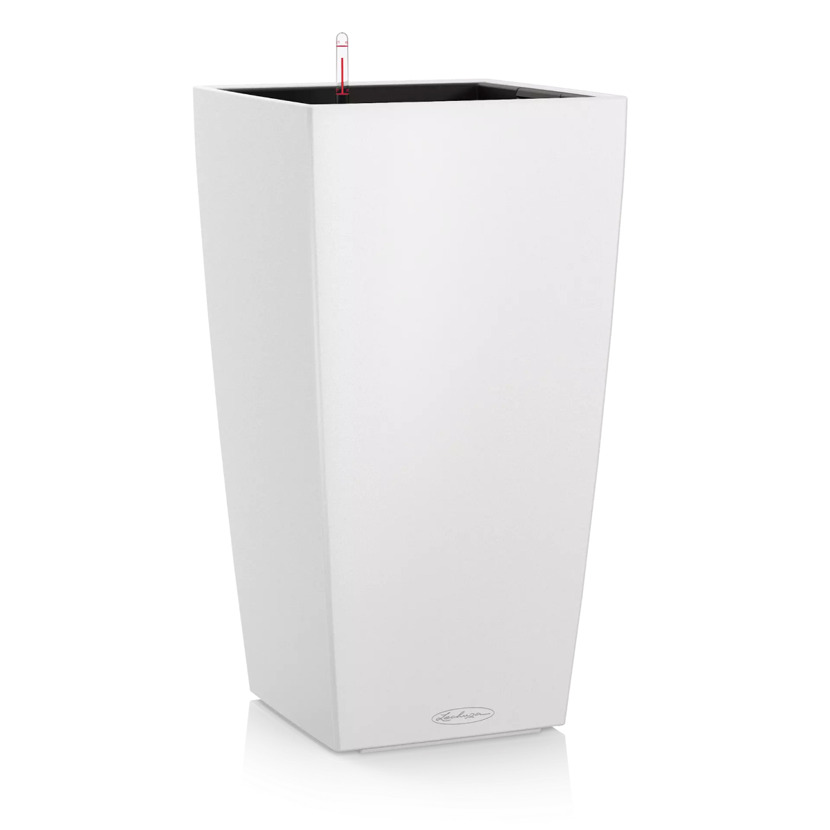 VASO CUBICO COLOR 30 CM BIANCO