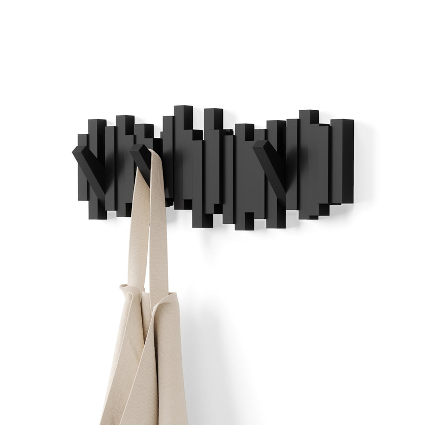 Appendiabiti da parete Sticks 49x18x3 cm Nero UMBRA