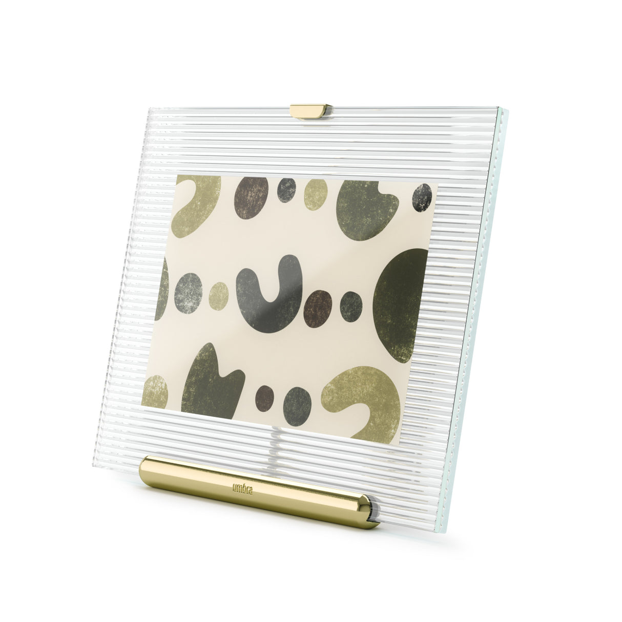 Cornice Portafoto Flute 5x7 (13-18 cm) Ottone Umbra