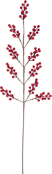 Ramo decorativo con bacche rosse, 95 cm