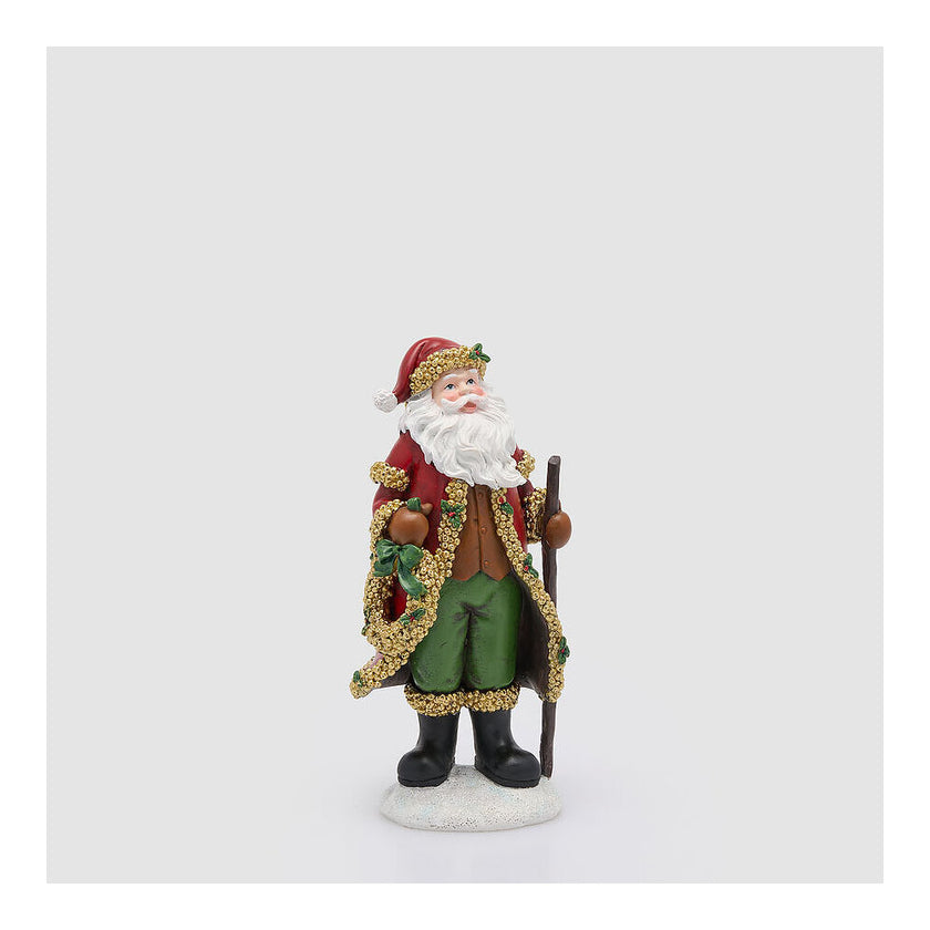 Babbo Natale decoro natalizio poliresina 13x11xH27 cm EDG