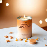 Candela in Metallo Salt Caramel 7,45x7,45x9,3 cm Rame Fisura