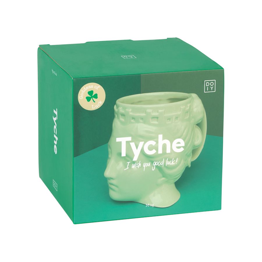 TAZZA MUG TYCHE GODDESS OF LUCK GREEN