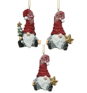 OFFERTA 3 BABBO NATALE INNEVATO APPENDIBILE 4,5X5,5X8,8CM MODELLO ASSORTITO