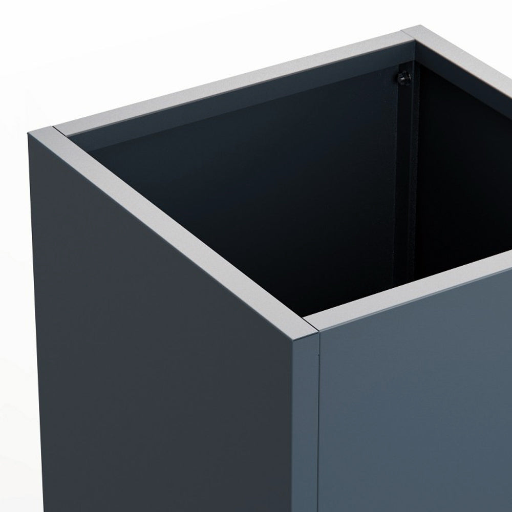 FIORIERA ALTA "PLANTER COLUMN" IN METALLO 50X50X100CM ANTRACITE