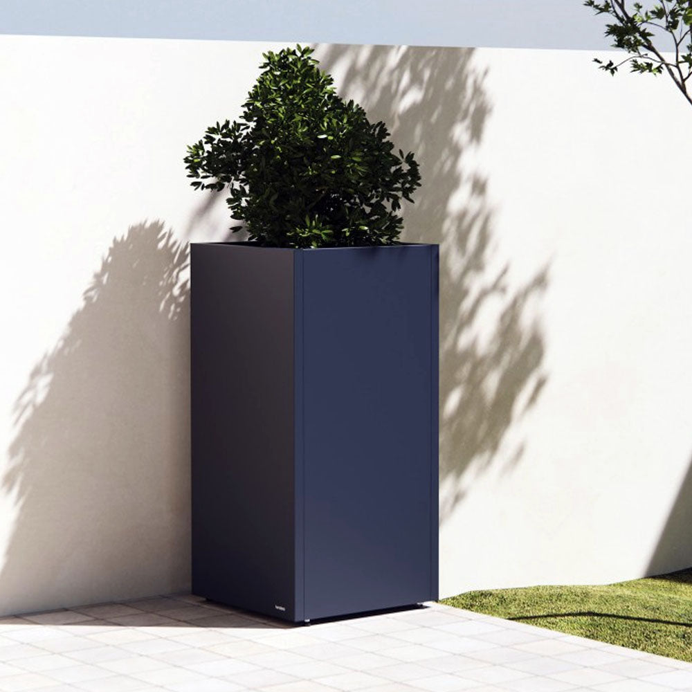 FIORIERA ALTA "PLANTER COLUMN" IN METALLO 50X50X100CM ANTRACITE