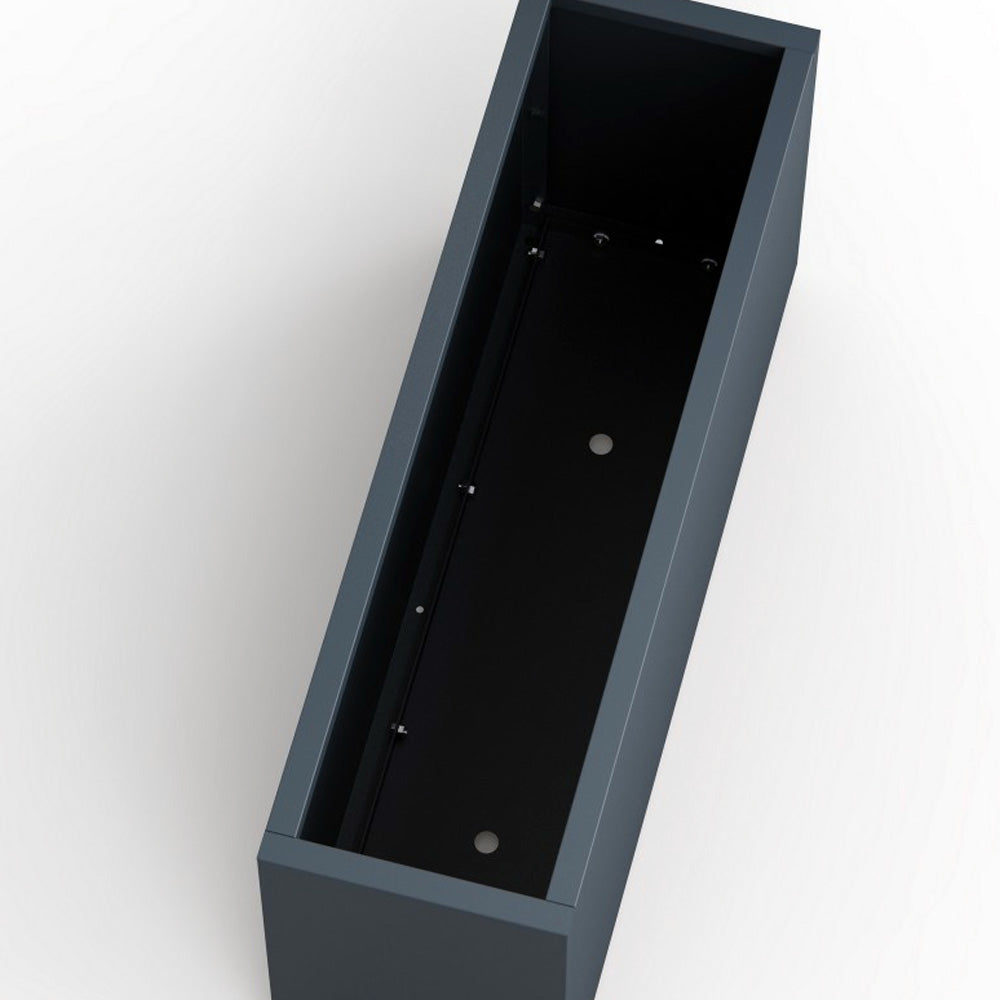 FIORIERA "PLANTER 30" IN METALLO 100X30X50CM ANTRACITE