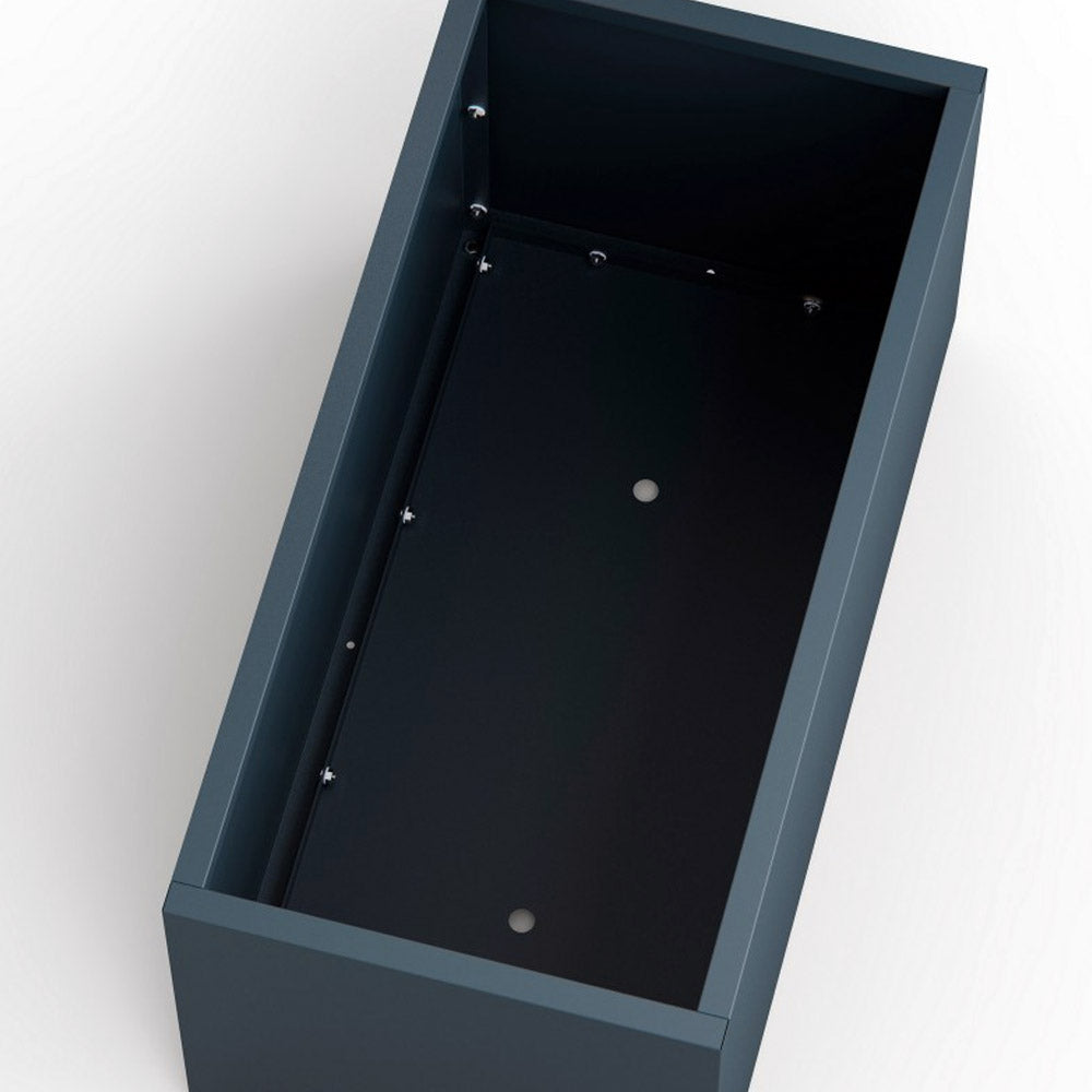 FIORIERA "PLANTER 50" IN METALLO 100X50X50CM ANTRACITE
