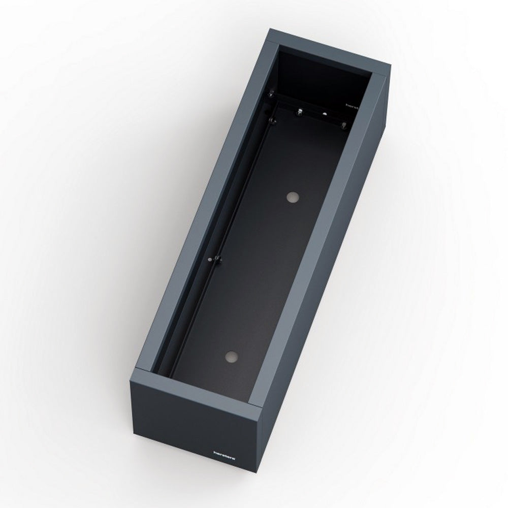 FIORIERA "PLANTER BALCONY" IN METALLO 100X25X25CM ANTRACITE