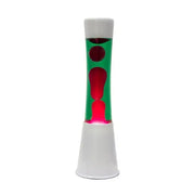 Lampada Lava 40cm Verde con Lava Rosa Fisura