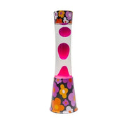 Lampada Lava Fisura Vintage Flowers 40cm Rosa