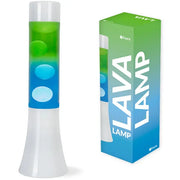 Mini Lava Lamp H31 cm blu verde base bianca Fisura