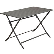 TAVOLO PIEGHEVOLE IN METALLO 110X70CM GRIGIO