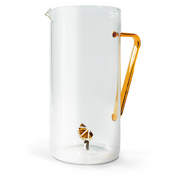 CARAFFA CON ARANCIA 1,2 LT IN VETRO BOROSILICATO