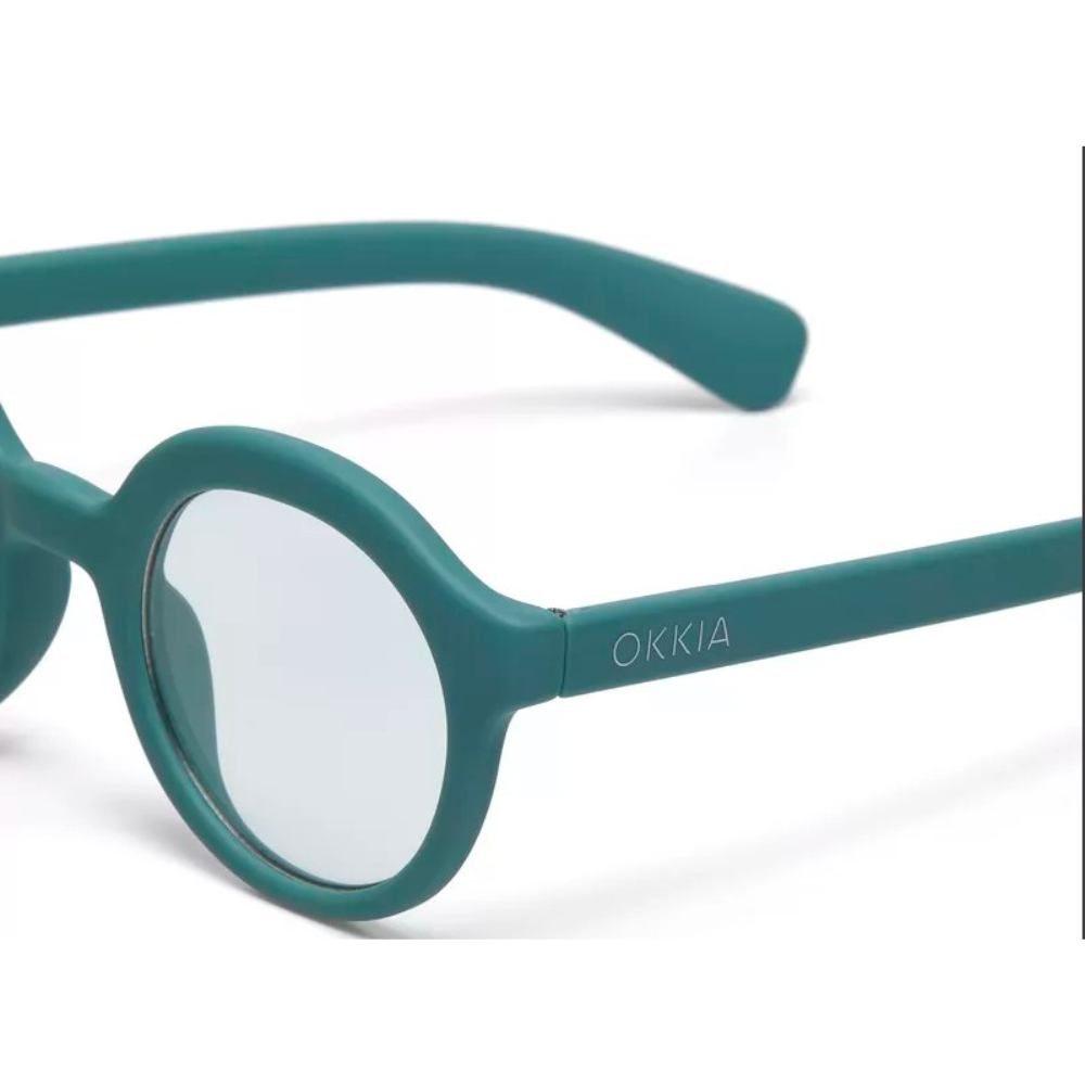 OCCHIALE DA LETTURA MODELLO LAURO COLORE VERDE GRAD. +2.50 OKKIA