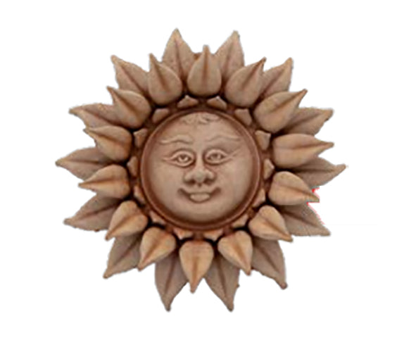 DECORAZIONE SOLE PETALI CM.15 GIRASOLE IN TERRACOTTA