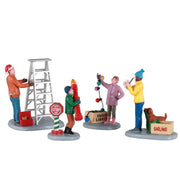 PREPARARSI A DECORARE - GETTING READY TO DECORATE, SET OF 4