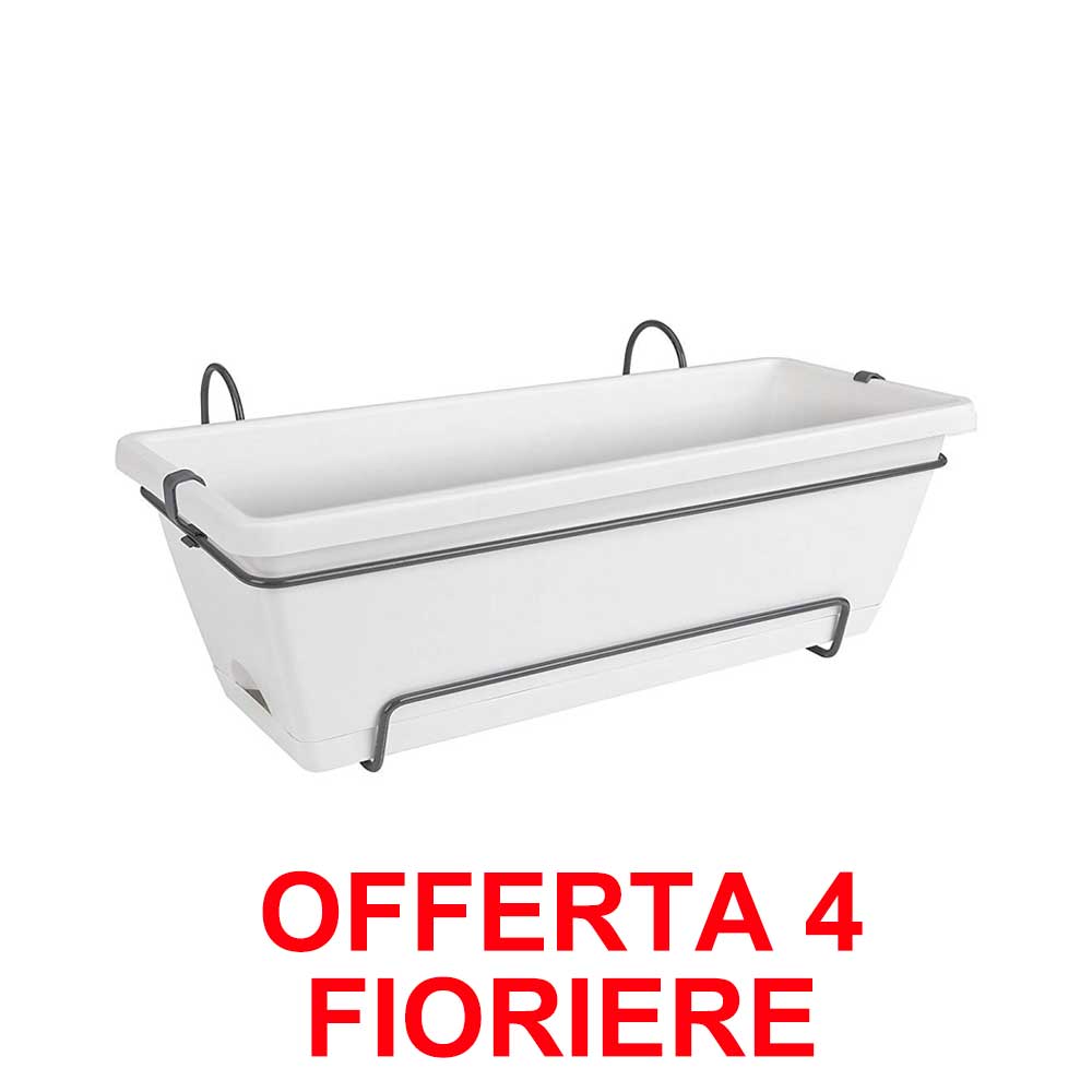 OFFERTA 4 FIORIERA BARCELONA ALLIN1 50CM WHITE