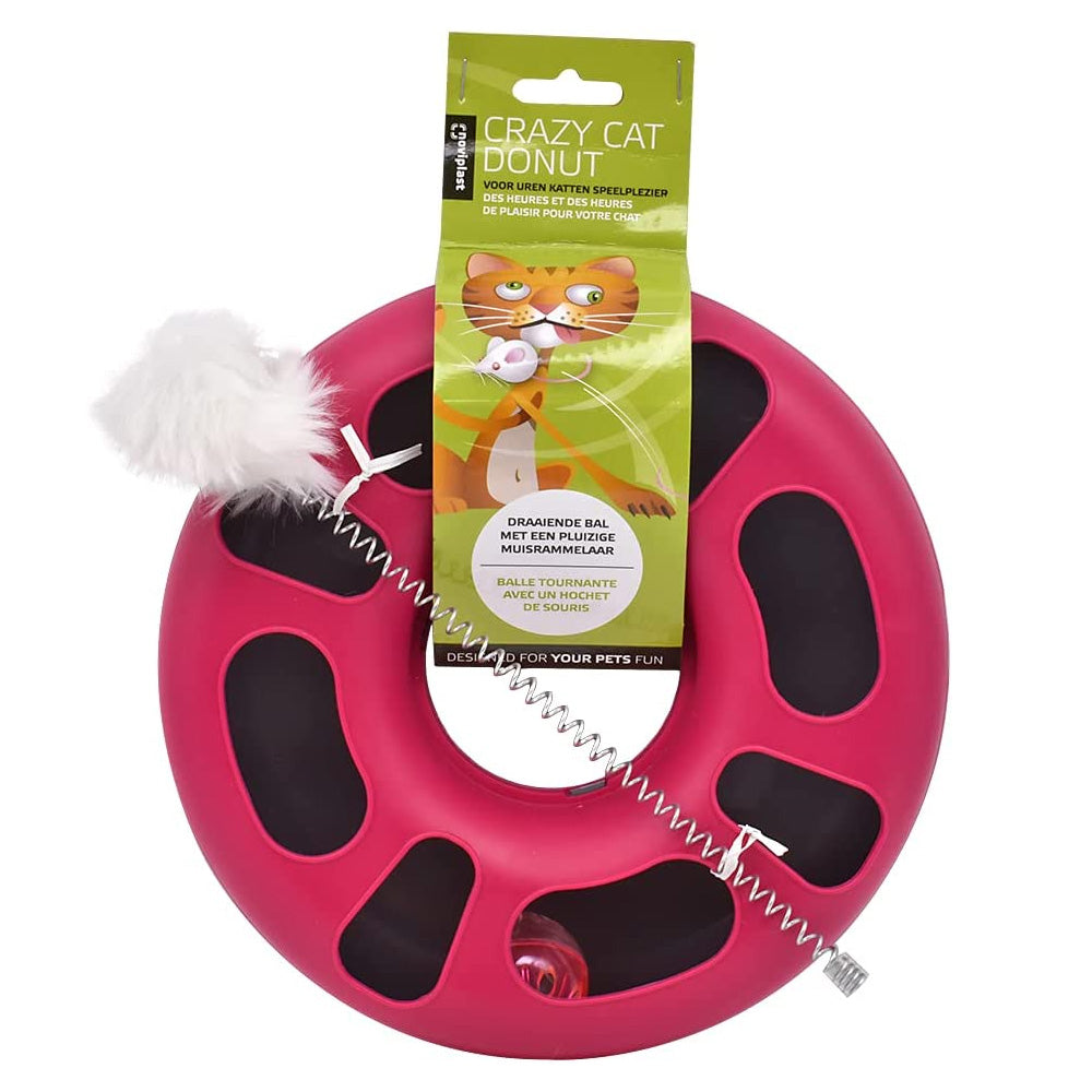 GIOCO PER GATTI 3 IN 1 CRAZY CAT DONUT COLORI ASSORTITI