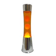 LAMPADA LAVA LAMP NARANJA SOBRE ARANCIONE LIQUIDO TRASPARENTE H40CM