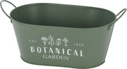 PORTA VASO IN METALLO VERDE 26X16X12CM