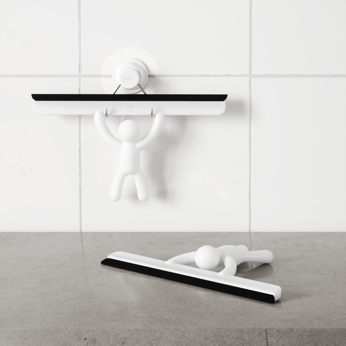 Buddy Adesivo Squeegee 26x19x4cm Bianco Umbra