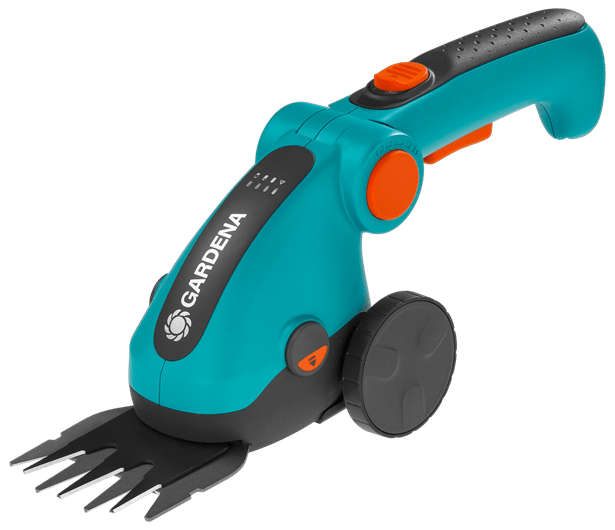 SET FORBICI A BATTERIA PER ERBA COMFORTCUT + MANICO E RUOTE