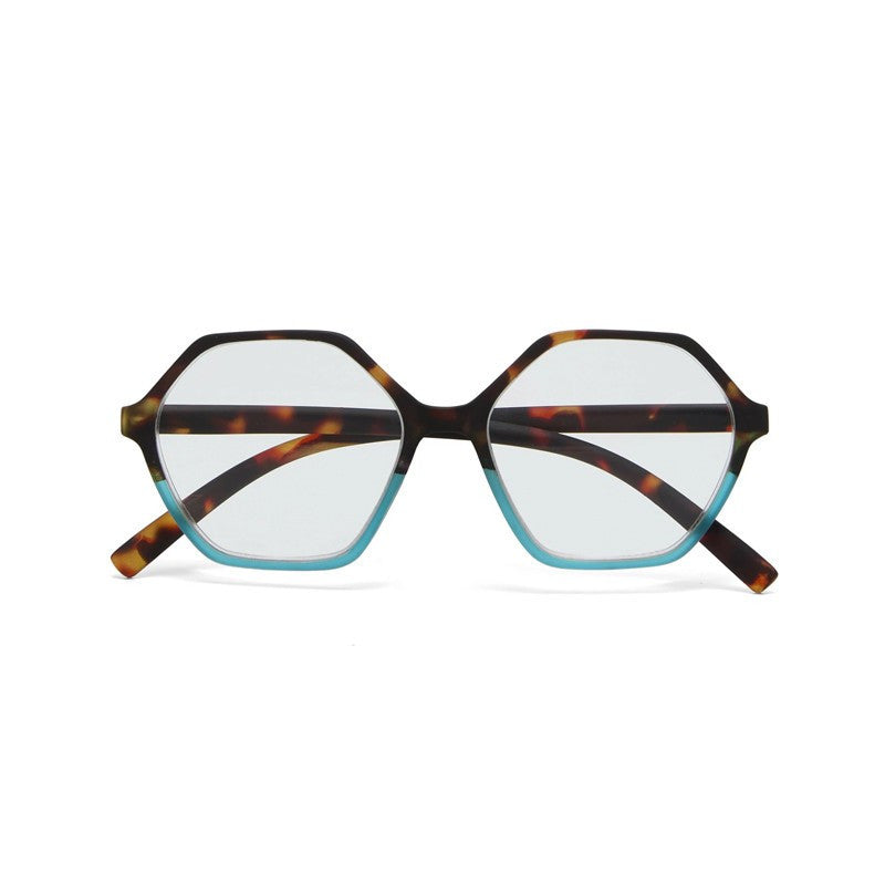 Occhiali da Lettura Modello Venezia +2.5 Avana e Blu OKKIA - immagine 1