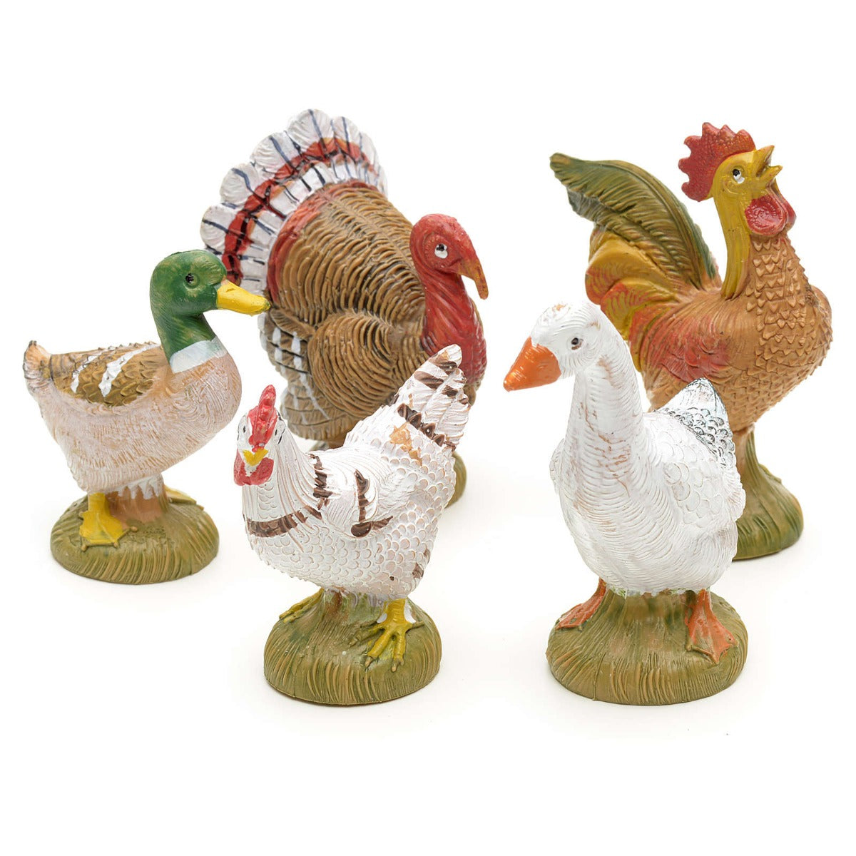 12 GALLINACEI 10CM IN RESINA (F-230)