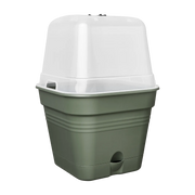 VASO DA COLTURA GREEN BASICS GROWPOT SQUARE ALLIN1 15CM LEAF GREEN