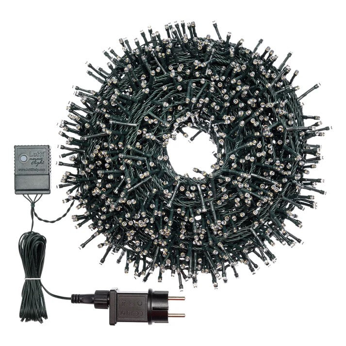 CATENA MINICLUSTER 4+30,5MT - D6 CM X 5 MM 1500 LED BIANCO FREDDO