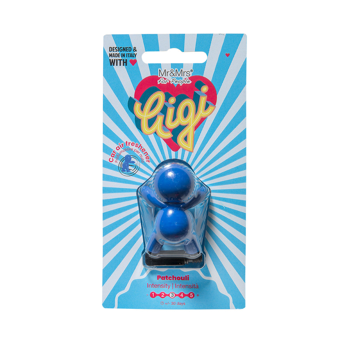 MR & MRS FRAGRANCE PROFUMATORE PER AUTO GIGI BLUE PATCHOULI