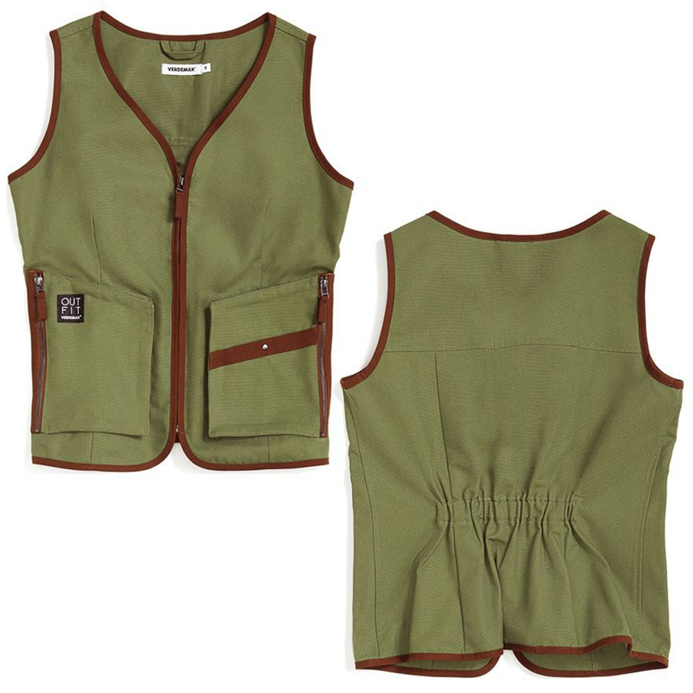 GILET DONNA VERDE OLIVA TG.M ROVERELLA