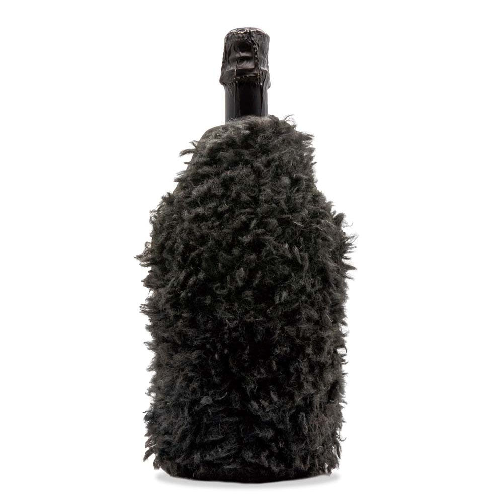 GLACETTE MORBIDA RAFFREDDA BOTTIGLIE CON PELLICCIA NERA