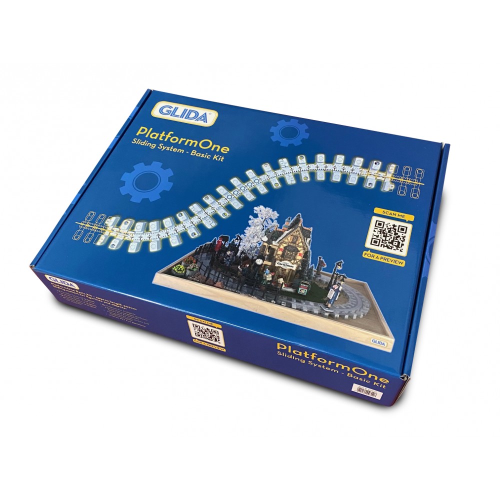 BASIC KIT SISTEMA BINARI DI SCORRIMENTO PIATTAFORMA COMPATIBILE LEMAX GLIDA