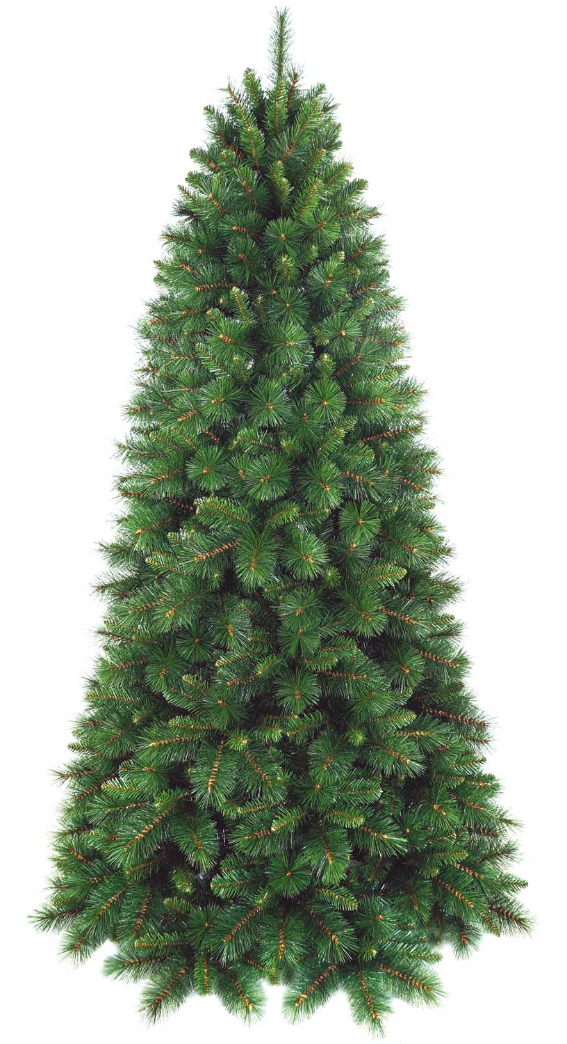 ALBERO DI NATALE 210CM GREEN PINE SLIM VERDE
