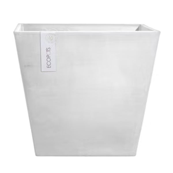 VASO QUADRATO ROTTERDAM GRIGIO CHIARO 20X20XH17,5CM