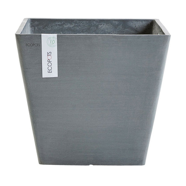 VASO QUADRATO ROTTERDAM GRIGIO 40X40XH36CM