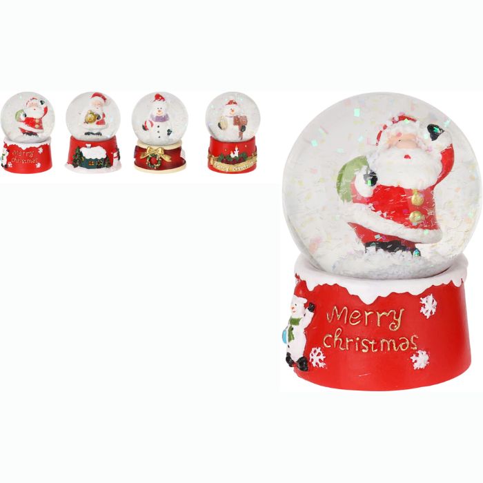 PALLA DI NEVE NATALIZIA, 6CM, MODELLO ASSORTITO