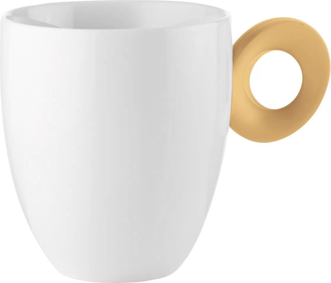 TAZZA MUG EVERYDAY 250ML BIANCA CON MANICO SENAPE