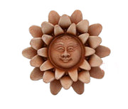 DECORAZIONE SOLE PETALI DALIA CM.20 IN TERRACOTTA
