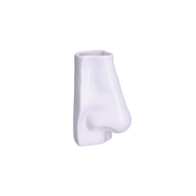AUGUSTO VASO DECORATIVO NASO BIANCO 14X12,3X20 CM RITUALI DOMESTICI