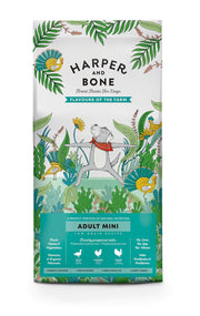 CROCCHETTE PER CANI HARPER AND BONE ADULT DOG MINI FLAVOURS OF THE FARM 10KG - ANATRA, POLLO E TACCHINO