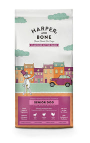 CROCCHETTE PER CANI HARPER AND BONE SENIOR DOG FLAVOURS OF THE FARM 2KG - ANATRA, TACCHINO E POLLO