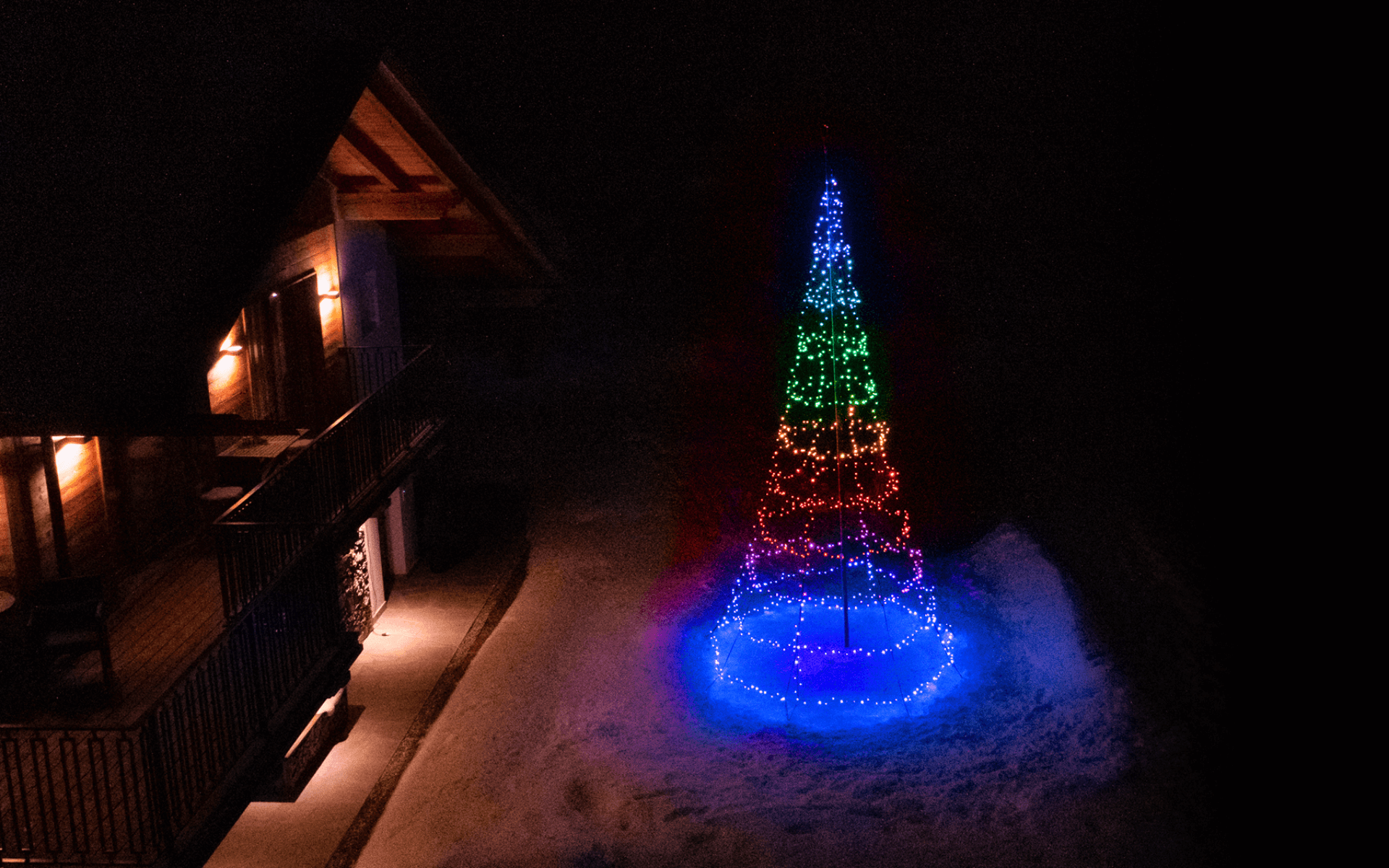 TWINKLY ALBERO DI NATALE SMART 450 LED RGBW MULTICOLOR