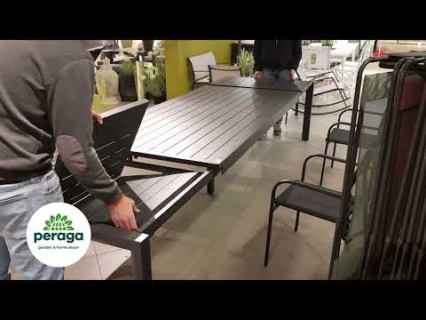 OFFERTA TAVOLO ALLUNGABILE 220/280/340X106 GRAFITE ELENA II +8 POLTRONE DUCA