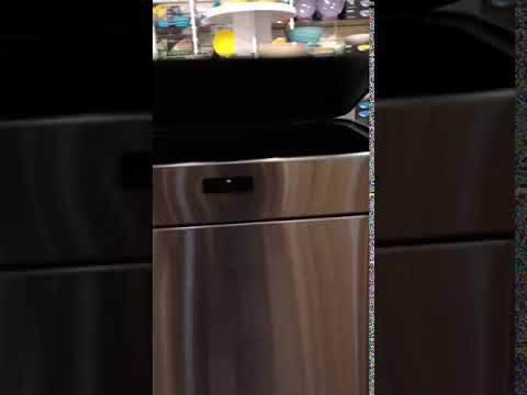 BIDONE SENSORE NO-TOUCH 80L CON DOPPIO CONTENITORE E PIEDINI NERO