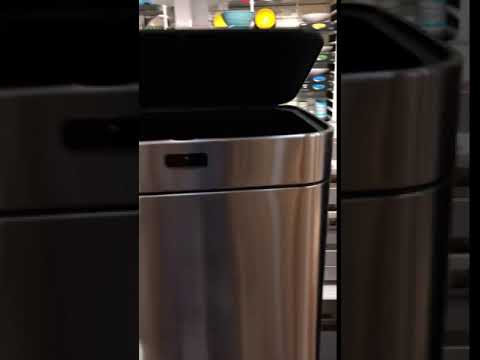 BIDONE SENSORE NO-TOUCH 60L CON PIEDINI ARGENTO