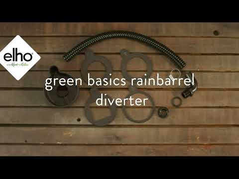 KIT PER GRONDAIA GREEN BASICS RAINBARREL DIVERTER LIVING BLACK